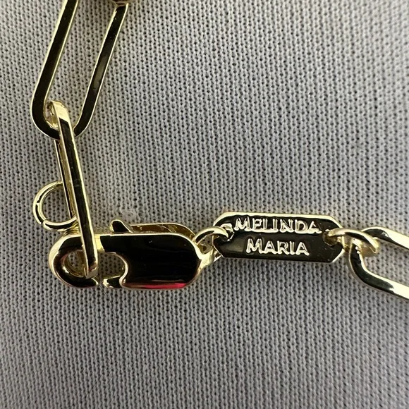 Melinda Maria Hello Gorgeous Samantha chain gold plated necklace - Picture 4 of 4